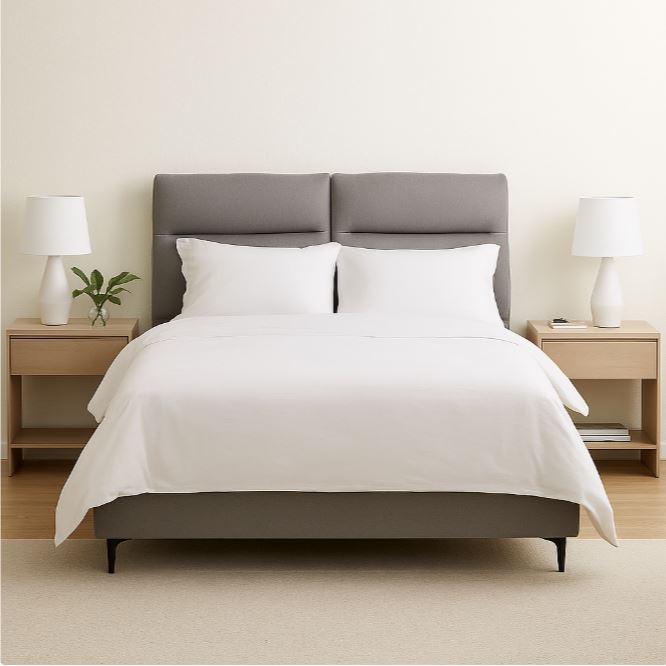 Helena Bed, Griege,Queen Size