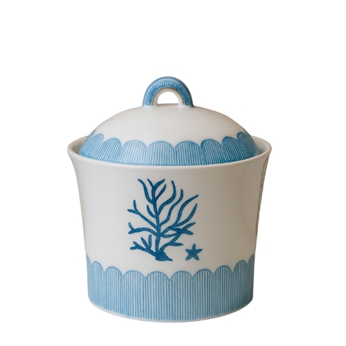 Amabiman Coral Reef Blue Motif Storage Jar