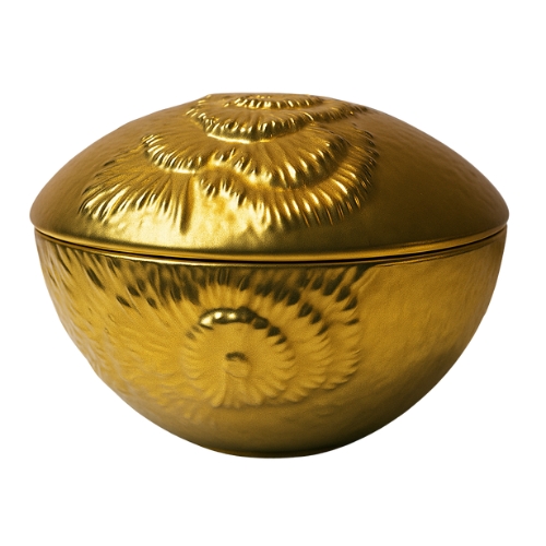 Missibarikong Golden Palm Treasure Decorative Jar
