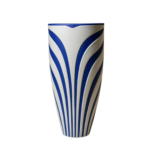 Gangavikbi Blue Wave Tall Vase