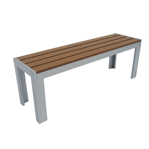 Amataraka WPC Bench, Aluminum Frame
