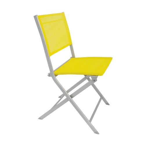 Zamraze Textilene Foldable Chair,Yellow