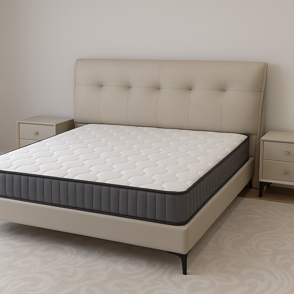 Riomantan Bed Combo,Queen Size,2 Bedsides & Mattress
