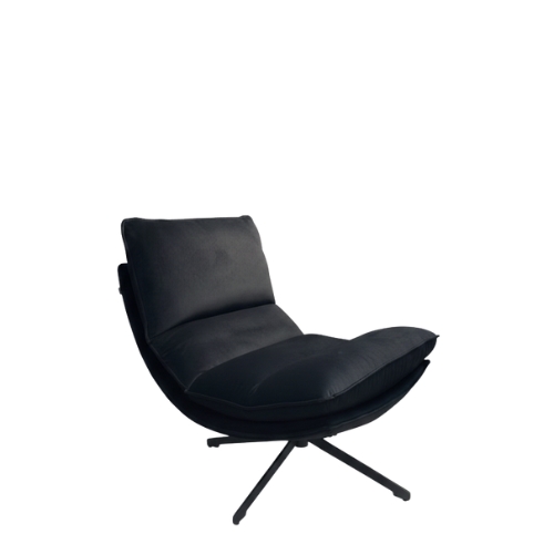 Mahamanvik Swivel Lounge Chair,Black