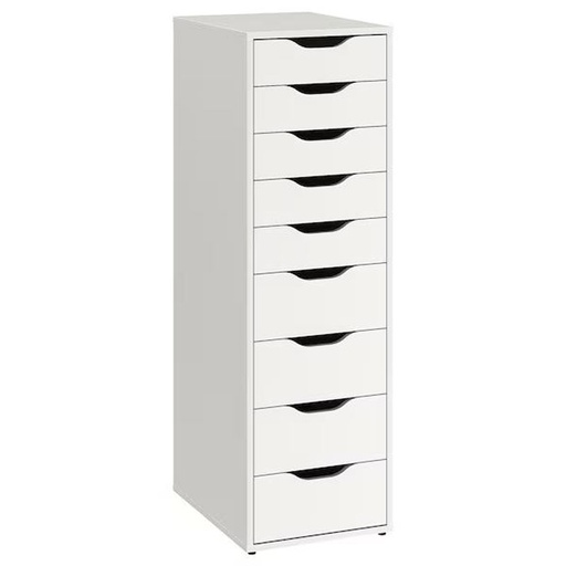 ALEX Drawer Unit with 9 Drawers, White