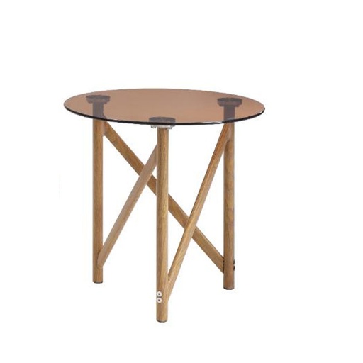 Akron White Stained Side Table, Stylish? Solved by Idiya!