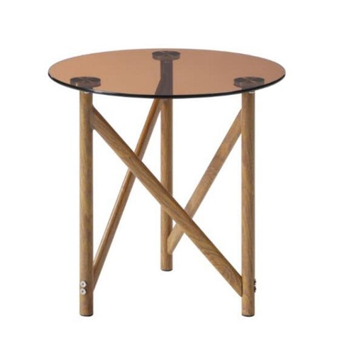 Akron End Table White Stained