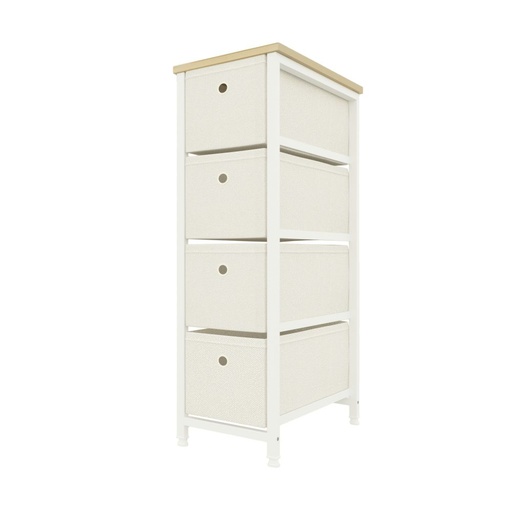 Glascow Drawer Storage Cabinet, White