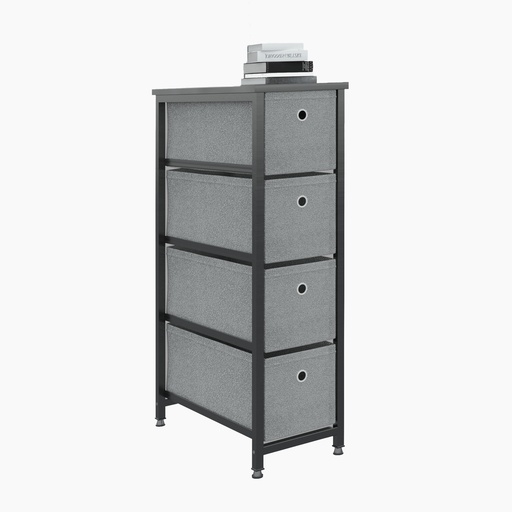 Glascow Drawer Storage Cabinet, Black