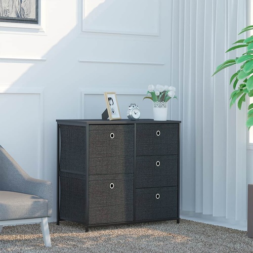 Grampian Drawer Storage Unit, Black, Versatile? Solved by Idiya!