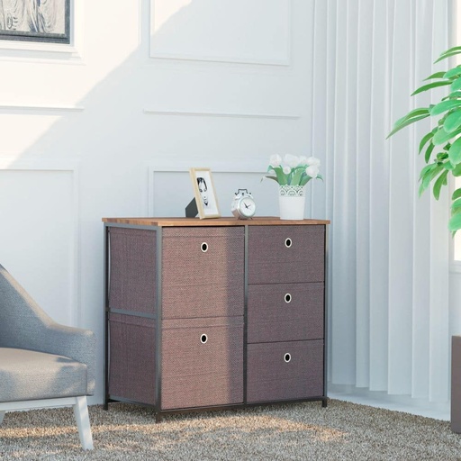 Grampian Drawer Storage Unit, Brown, Ample Space? Solved by Idiya!