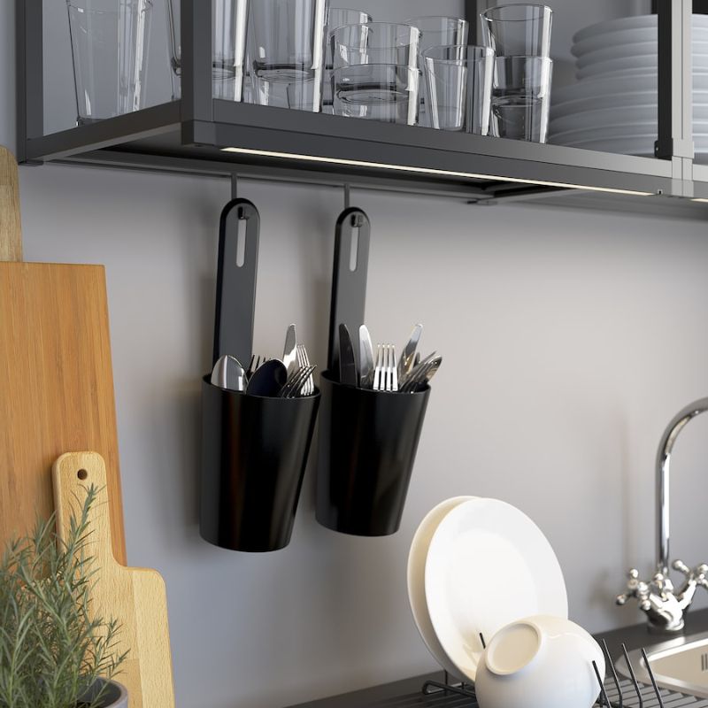 IKEA ENHET Rail for Hooks Anthracite