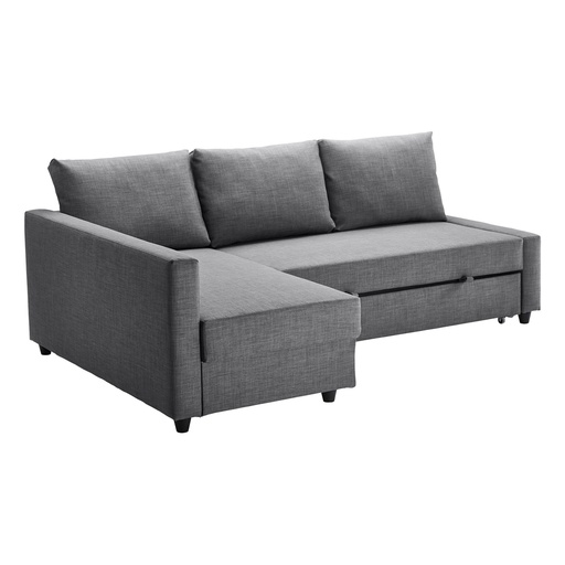 FRIHETEN Corner Sofa-Bed with Storage, Skiftebo Dark Grey