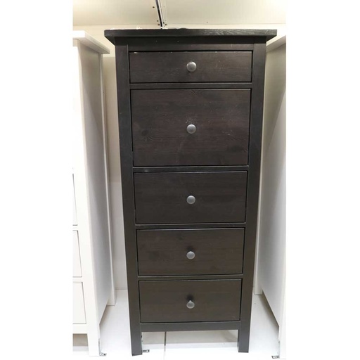 HEMNES Chest of 5 Drawers, Black-Brown, Roomy? Solved!