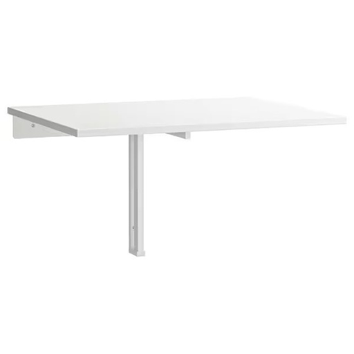 Norberg, Wall-Mounted, Drop-Leaf Table, White