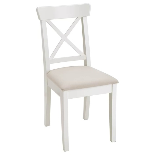 INGOLF Chair, White-Hallarp Beige
