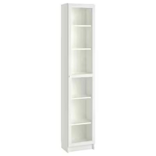 BILLY OXBERG bookcase with glass door white - glass 40x30x202 cm