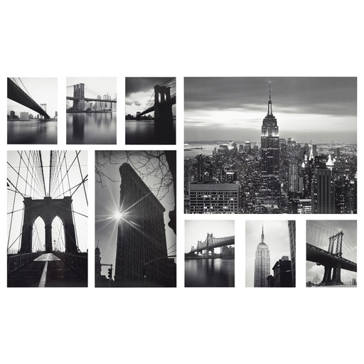 Gronby Canvas Print, Set of 9, Sights of The City, Elegant? Solved!