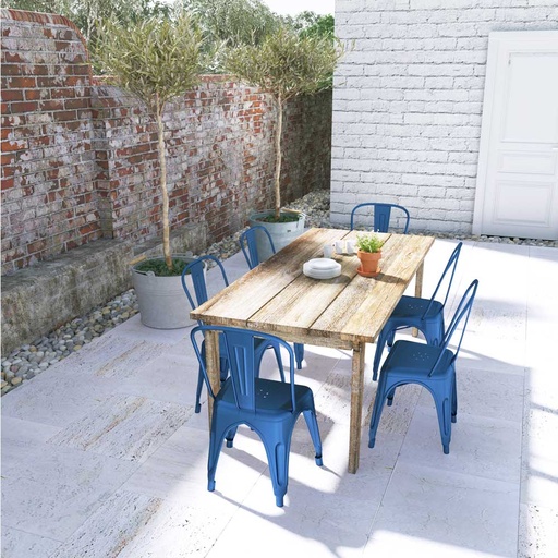 KANSAS Blue Chair x 4pcs, Long-lasting? Solved!
