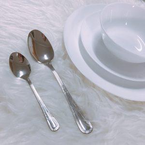 Hammered Sleek 6pcs Table Spoons, Premium? Solved by Idiya!