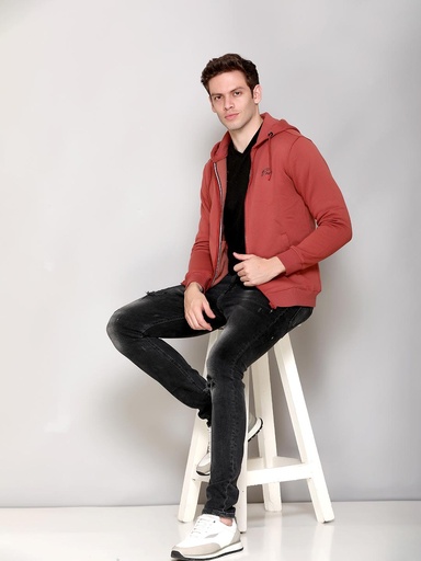 Gents Zipper Sweatshirt With Hood - SS121, Latest? Solved!