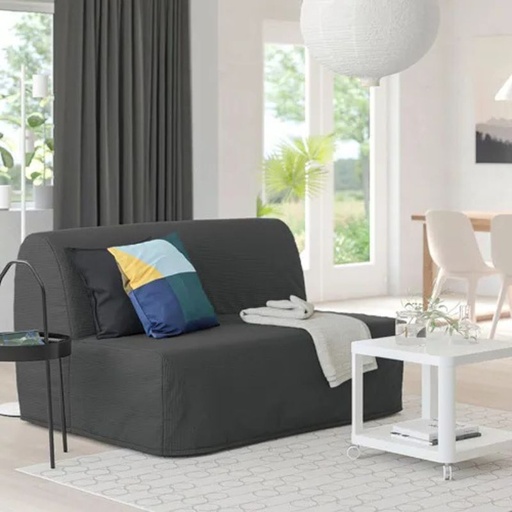 IKEA LYCKSELE HAVET 2-seat Sofa-Bed Vansbro Dark Grey, Modern? Solved!