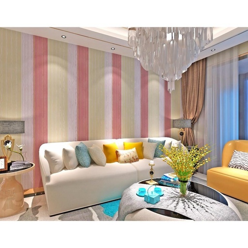 Faded Red and Light Beige Color Background with White Stripes Pattern Wallpaper, Gorgeous? Solved by Idiya!