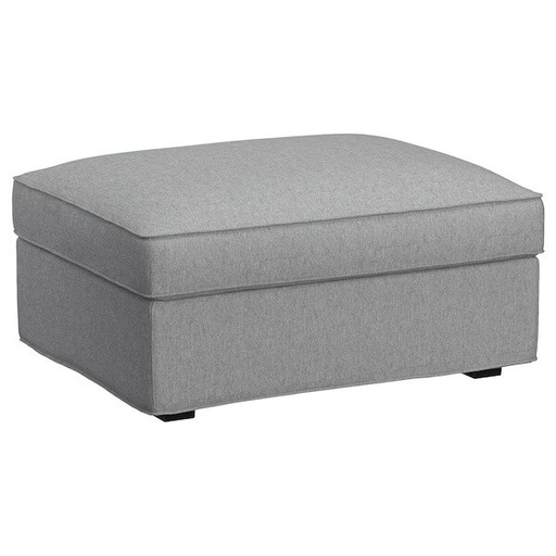 KIVIK footstool with storage Tibbleby beige/grey