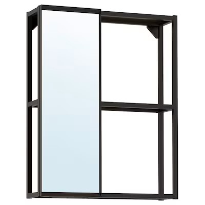 IKEA ENHET mirror cabinet anthracite 60x17x75 cm