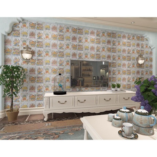 Garden Theme Pattern Wallpaper, Modern? Solved by Idiya!