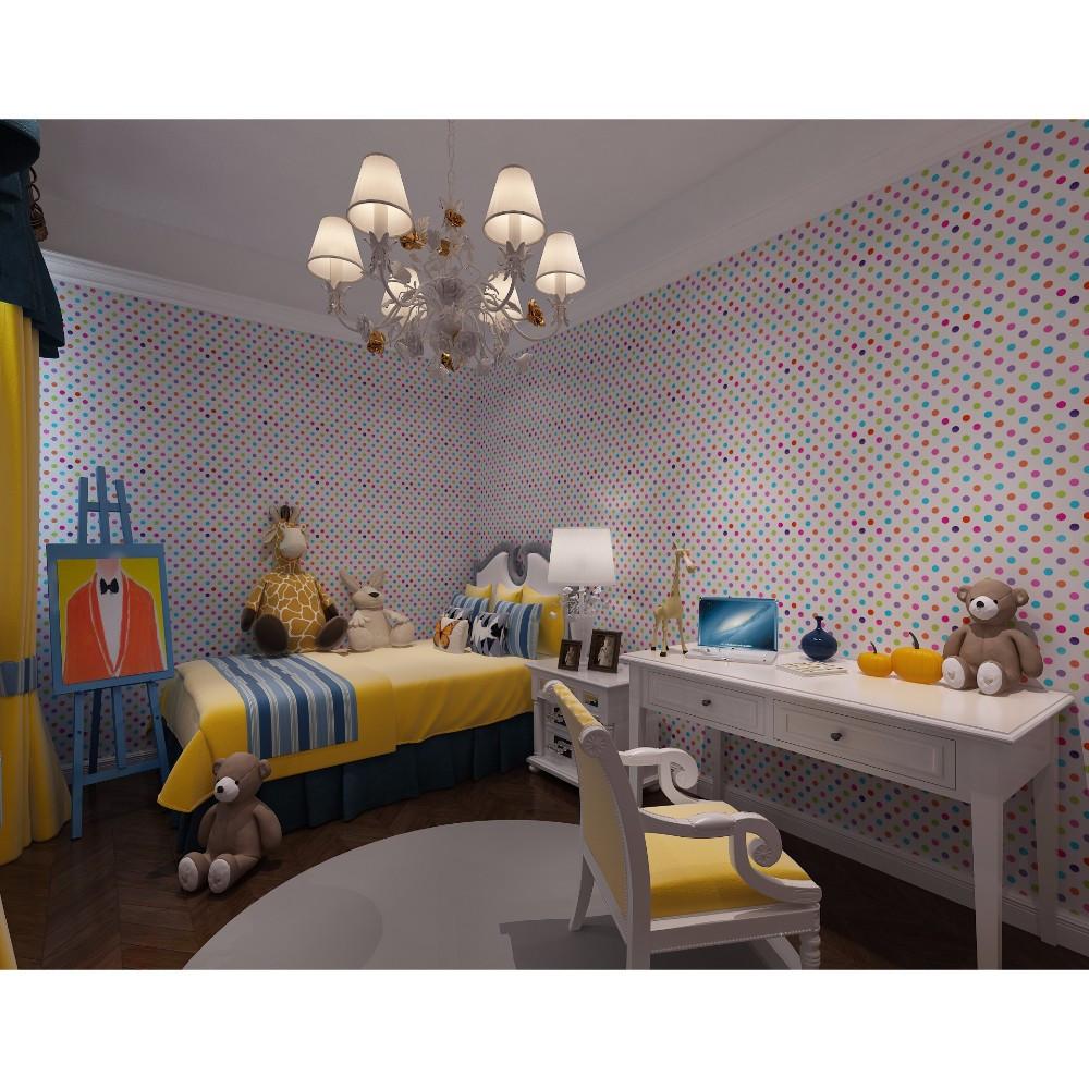 Small Polka Dots on White Wallpaper, Affordable – Idiya
