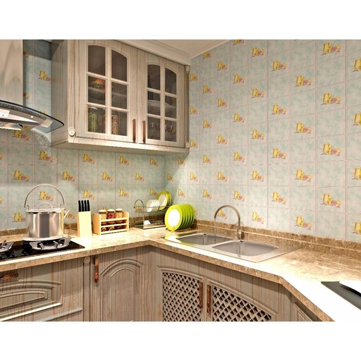 Light Blue Big Squares with Design Pattern Wallpaper, sophisticated? Solved by Idiya!