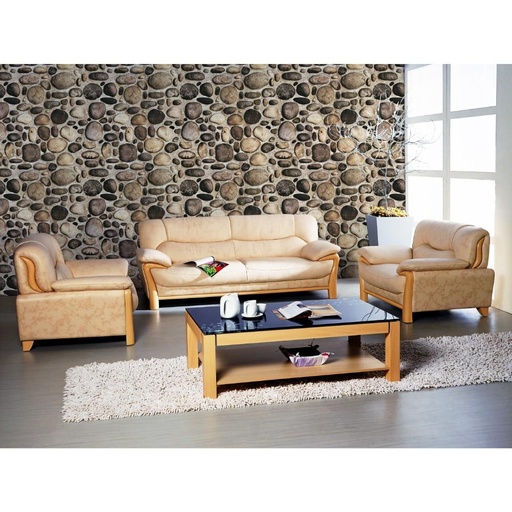 3D Small and Big Brown Pebbels Pattern Wallpaper, Trendy? Solved!