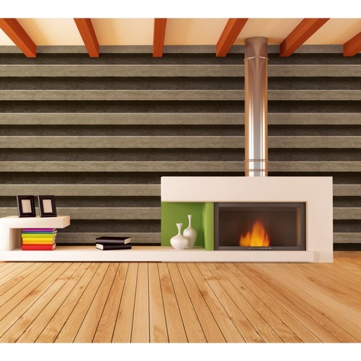 3D Light and Dark Brown Stripes Pattern Wallpaper, Uncommon? Solved by Idiya!