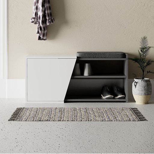 Patnos Bench - Anthracite - White, Sophisticated? Solved!