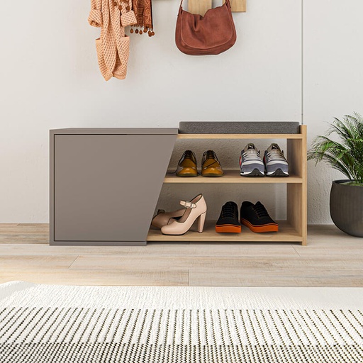Patnos Bench - Oak - Light Mocha, Smooth finish? Solved!