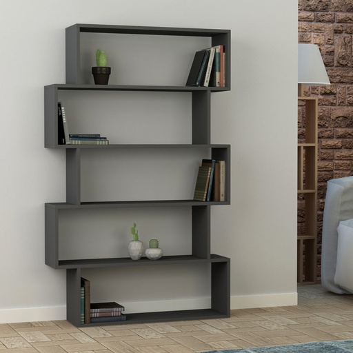 Kumluca Bookcase - Anthracite, Decorative? Solved!