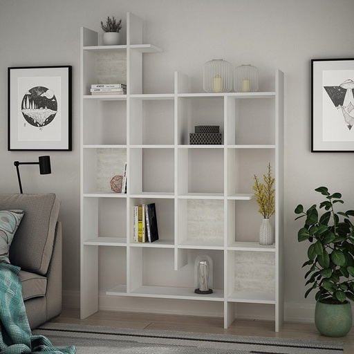 Ceyhan Bookcase - White - Ancient White, Stylish? Solved!