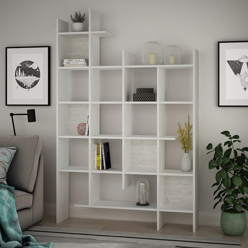 Ceyhan Bookcase - White - Ancient White