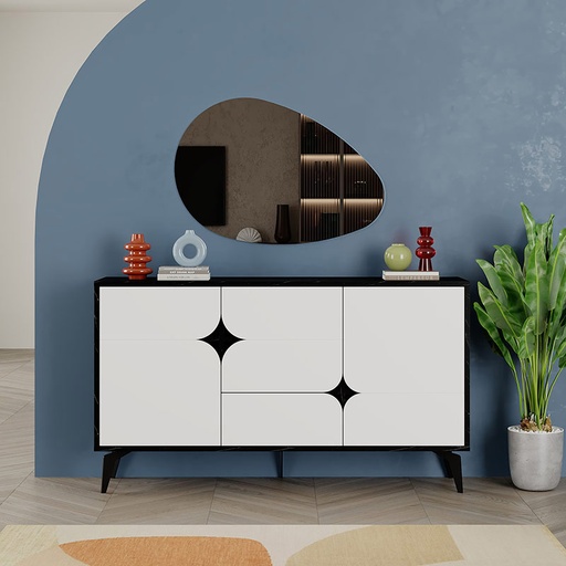 Yalova Console - Bendir - White