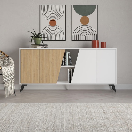 Patnos Console 180 - White - Oak, Elegant? Solved!
