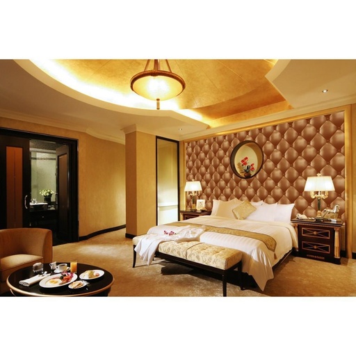 3D Brown Leather Cushion Pattern Wallpaper, Modern? Solved!