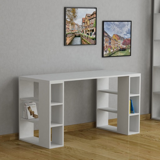 Cankırı Working Table - White - White, Classy? Solved!