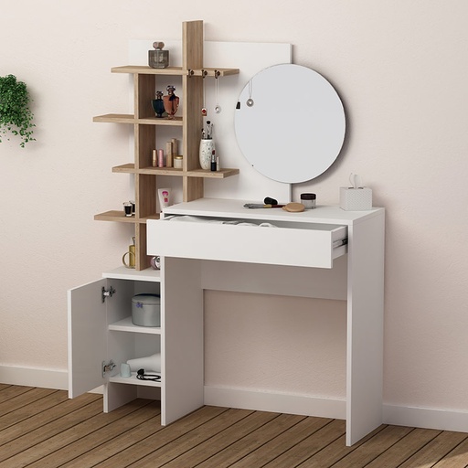 Kırıkkale Dressing Table - White - Oak, Stylish? Solved!
