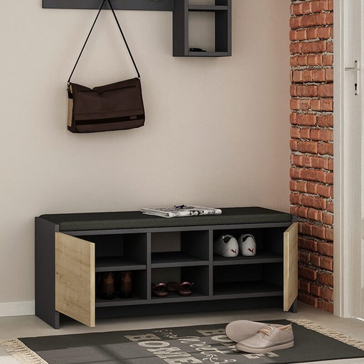 Soma Bank - Anthracite - Oak, Neatly organized? Solved!