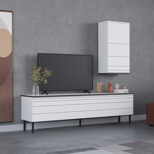 Bor Tv Unit - White