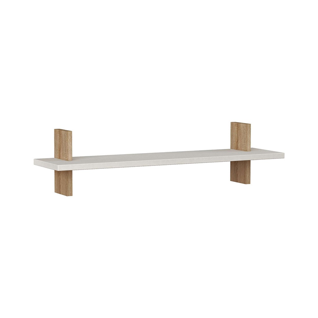 Igdir Shelf - White - Oak