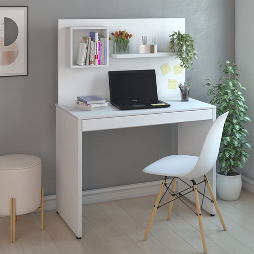 Volta Redonda Desk and Tv Wall Panel - White, Stylish? Solved!