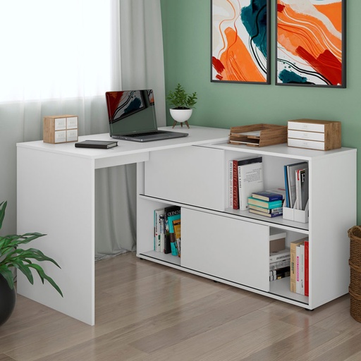  Americana Desk, White,  120cm, ClearDesk? Solved!