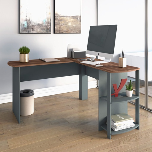  Dourados Desk - Ipe/ Gray, Classy? Solved!